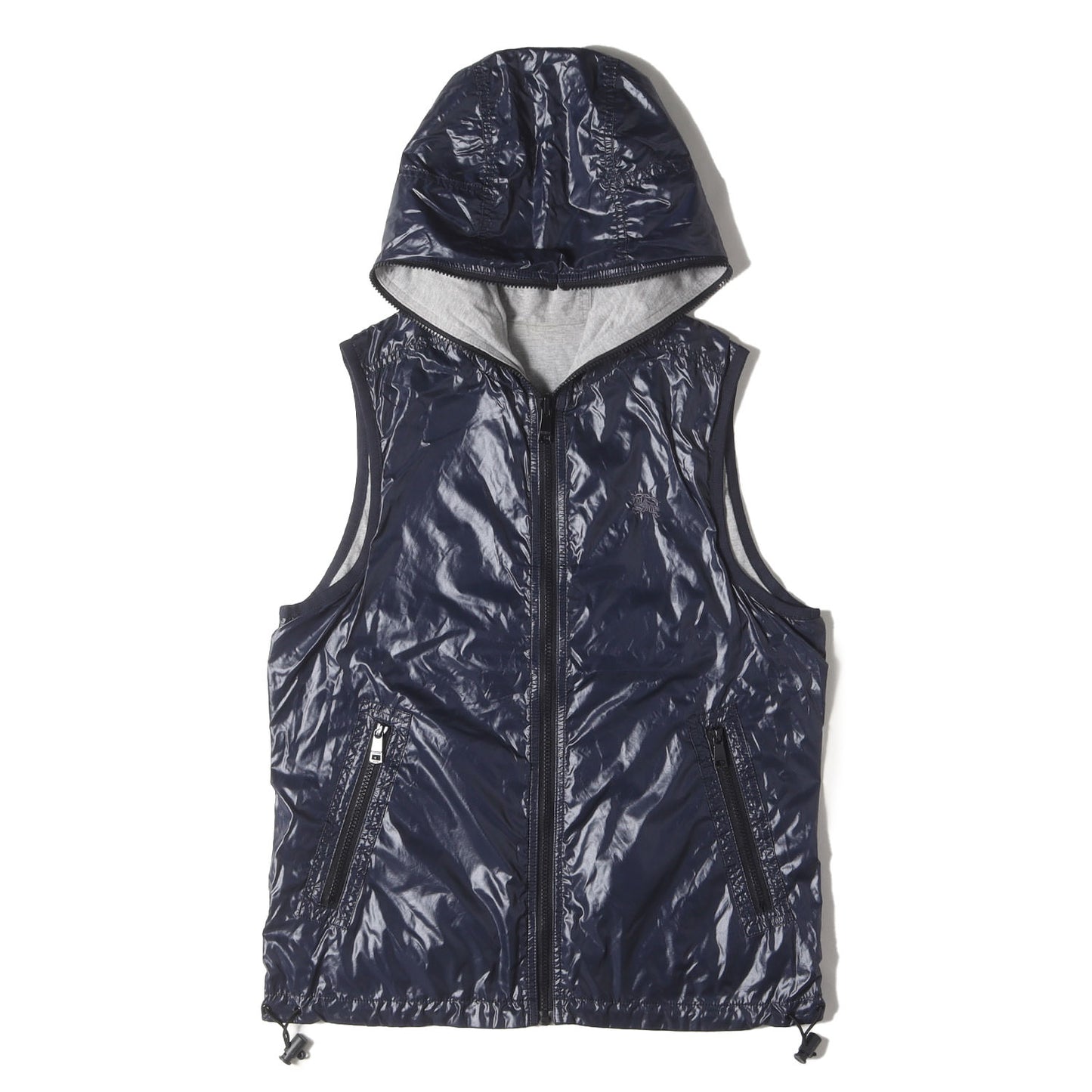 リバーシブル ナイロン フード ベスト