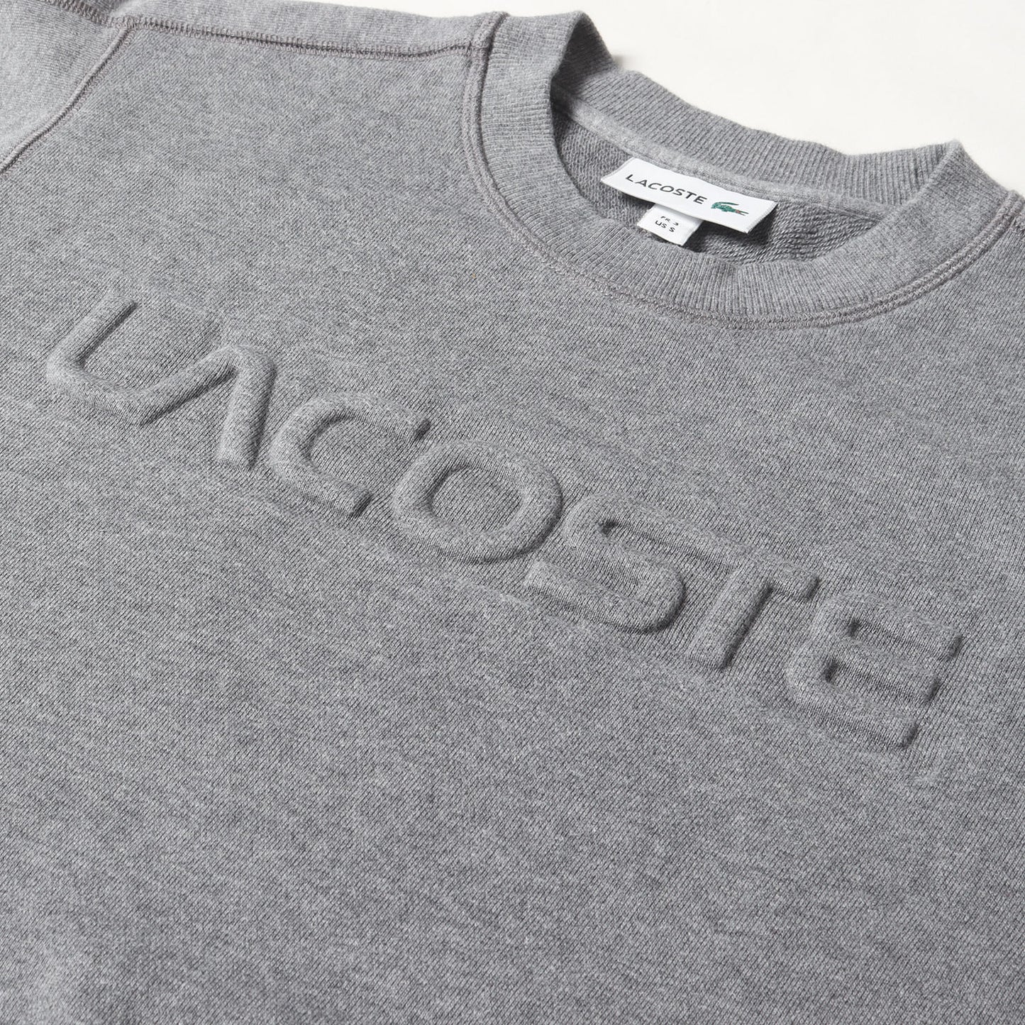 エンボスロゴ クルーネック スウェット