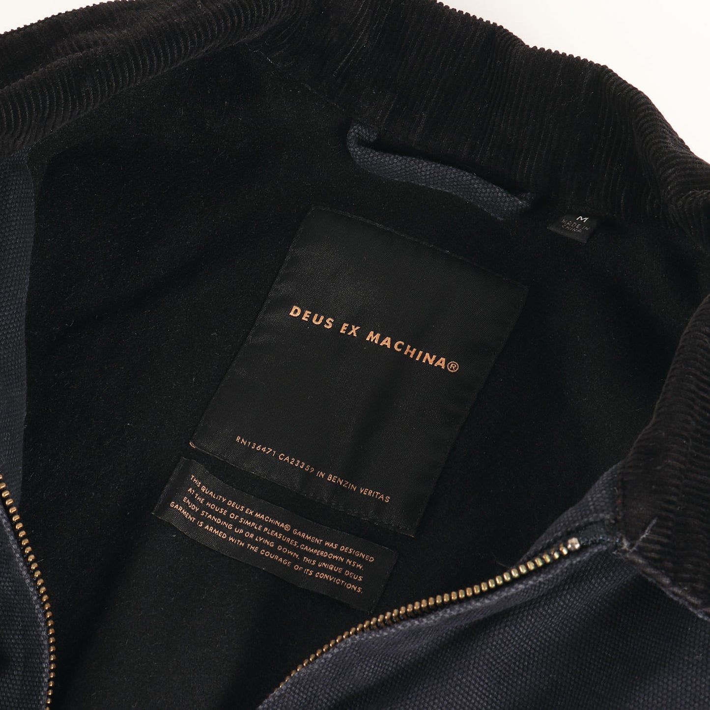 ロゴ刺繍 コットンダック ワークジャケット