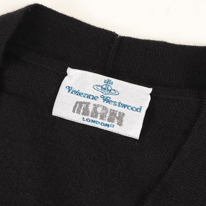 オーブ刺繍 メリノウールニット カーディガン