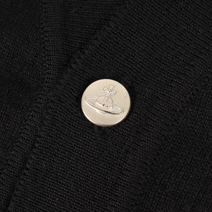 オーブ刺繍 メリノウールニット カーディガン