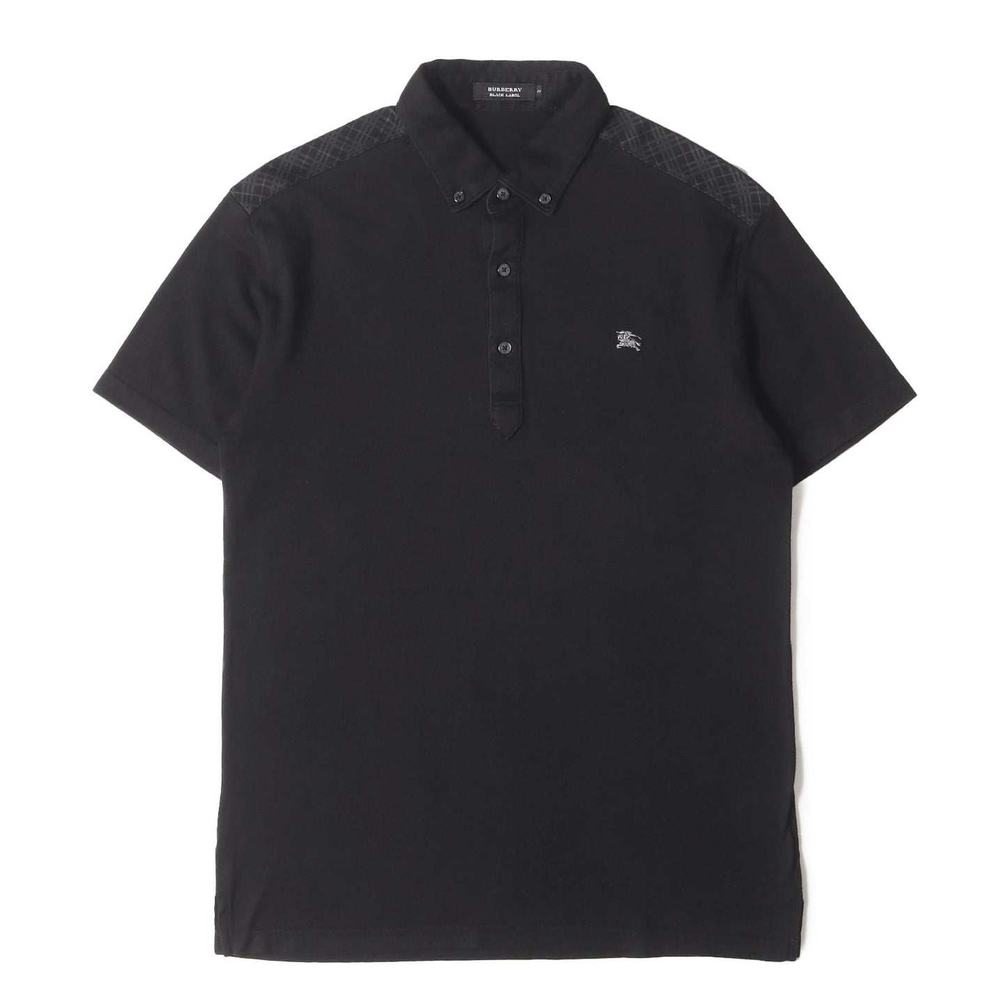 チェック切替し ボタンダウン ポロシャツ