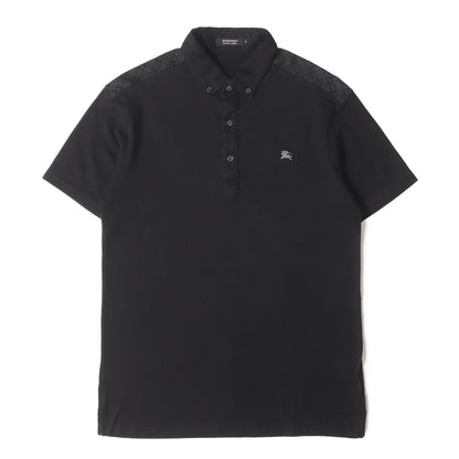 チェック切替し ボタンダウン ポロシャツ