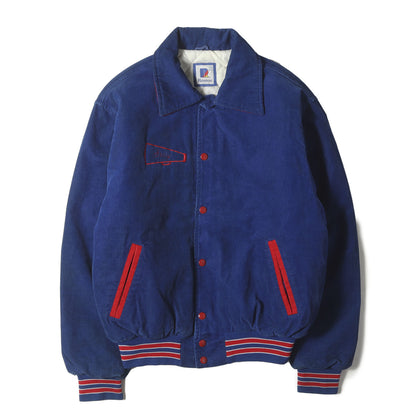 90s 両面刺繍 襟付き コーデュロイ スタジャン / USA製 Rennoc