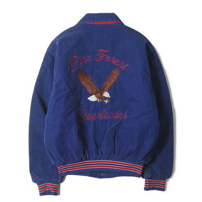 90s 両面刺繍 襟付き コーデュロイ スタジャン / USA製 Rennoc