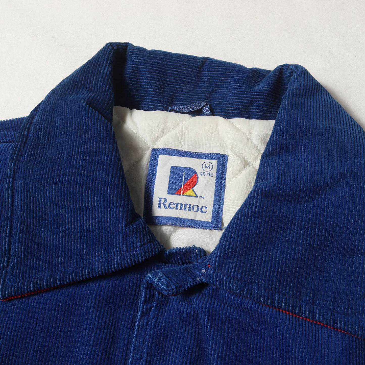 90s 両面刺繍 襟付き コーデュロイ スタジャン / USA製 Rennoc
