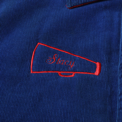 90s 両面刺繍 襟付き コーデュロイ スタジャン / USA製 Rennoc
