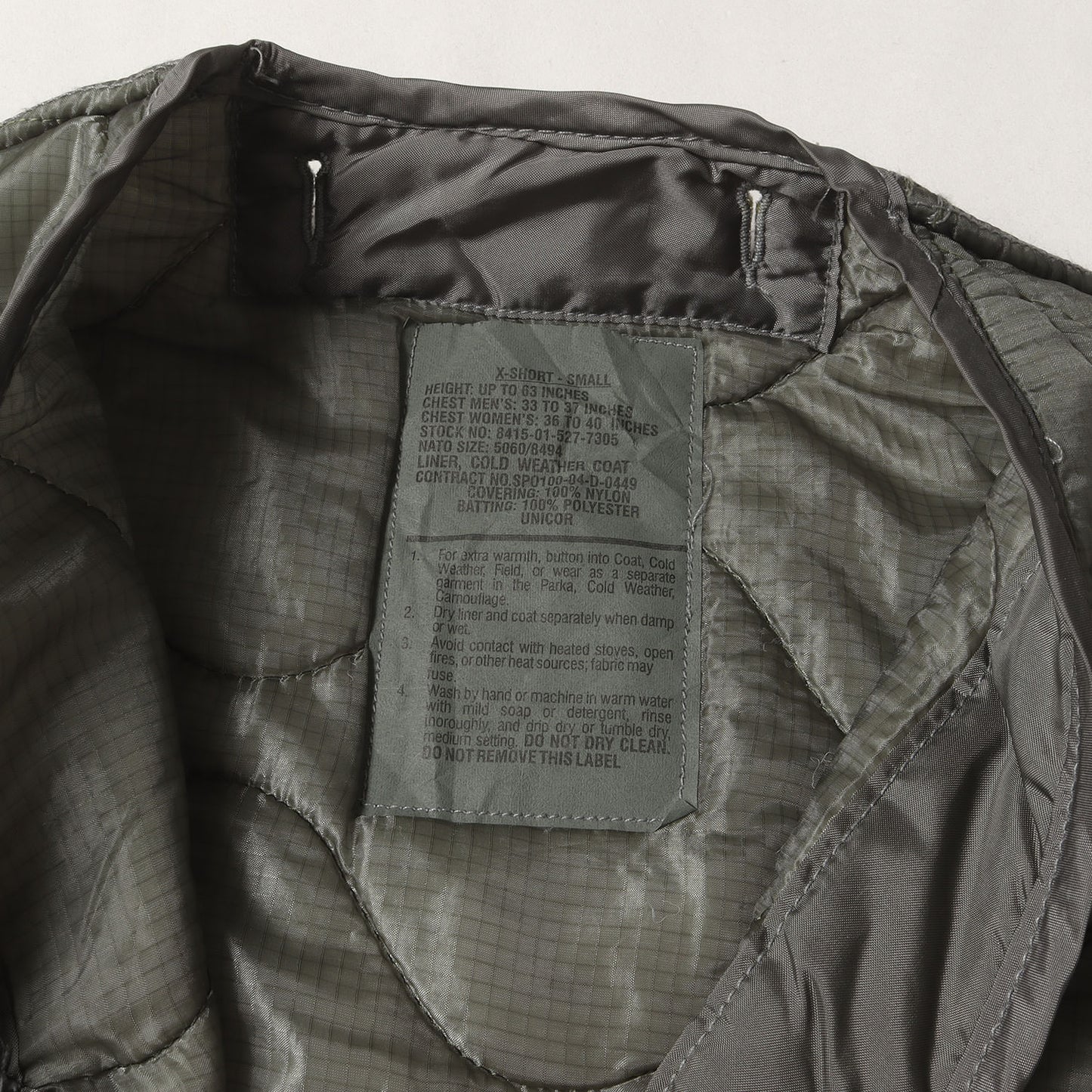 00s 米軍実物 ACU M-65用 キルティング ライナー ジャケット