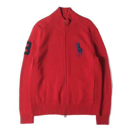 [現行モデル] ビッグポニー ダブルジップ ドライバーズ ウール ニット