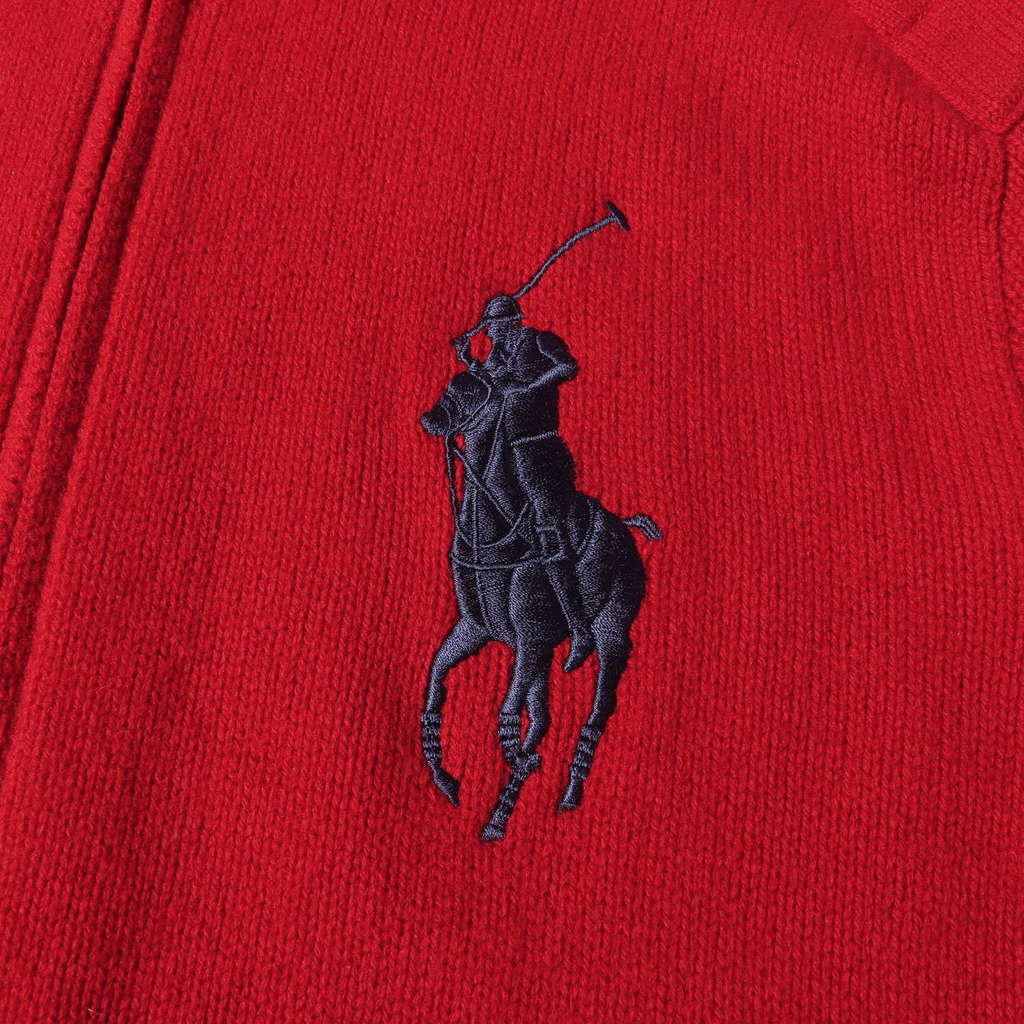 [現行モデル] ビッグポニー ダブルジップ ドライバーズ ウール ニット