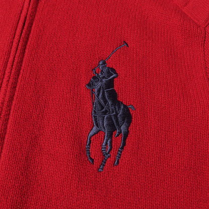 [現行モデル] ビッグポニー ダブルジップ ドライバーズ ウール ニット