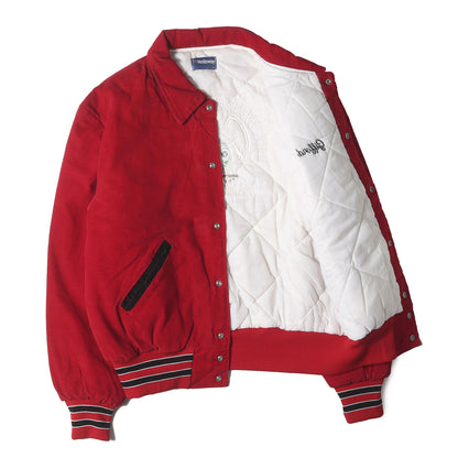 90s 両面刺繍 襟付き コーデュロイ スタジャン / USA製 Holloway