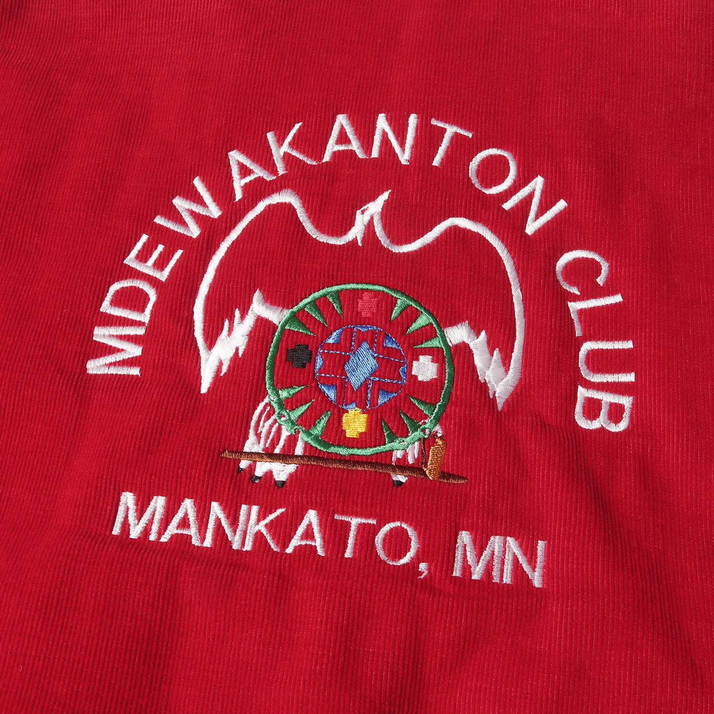 90s 両面刺繍 襟付き コーデュロイ スタジャン / USA製 Holloway