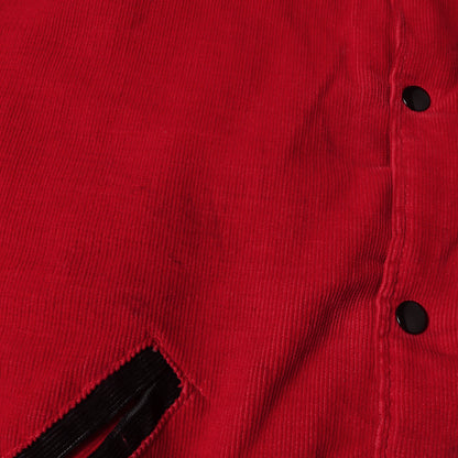 90s 両面刺繍 襟付き コーデュロイ スタジャン / USA製 Holloway