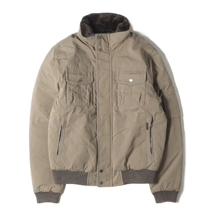 襟ボア フルジップ ミリタリー ダウンジャケット(IAGO-S1)