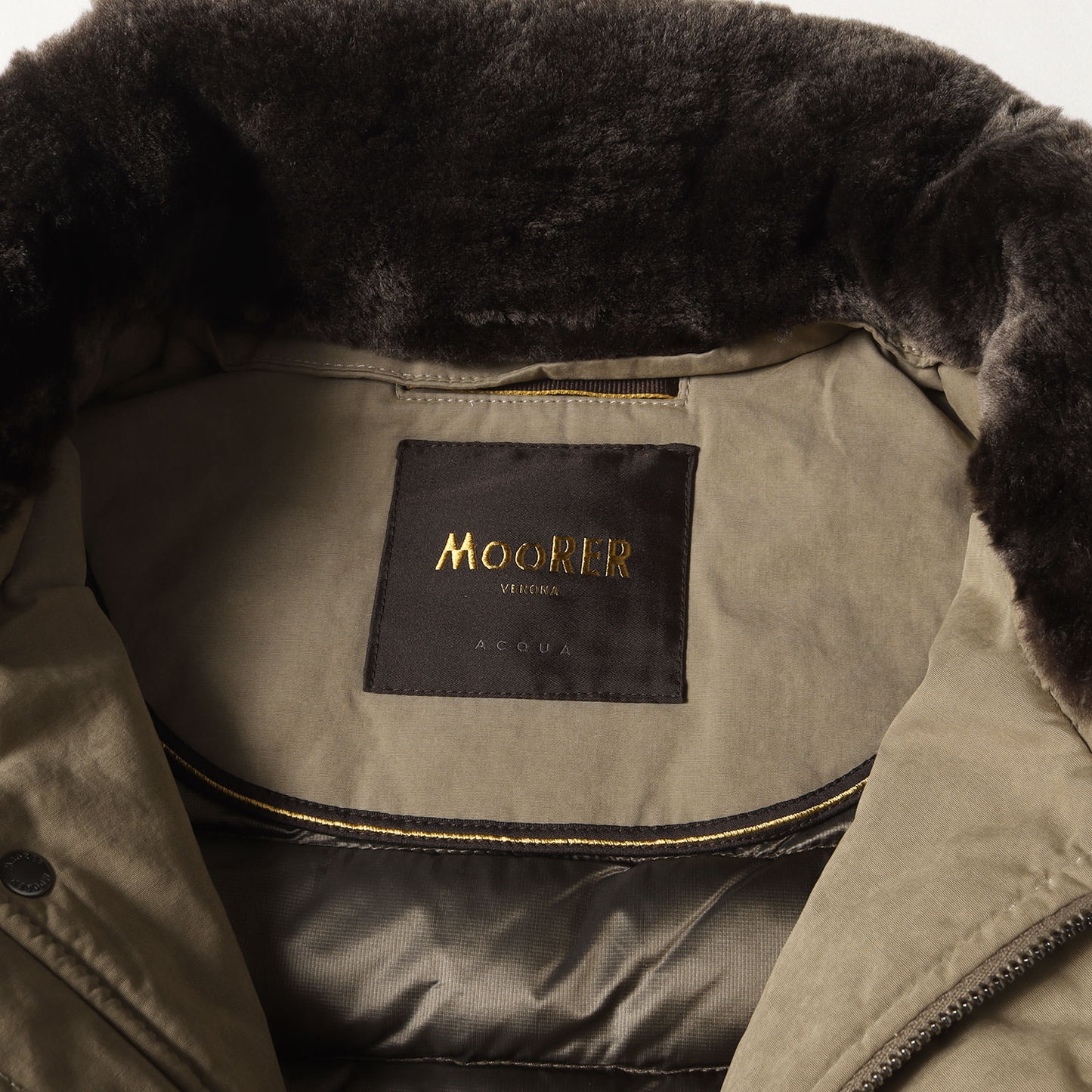 襟ボア フルジップ ミリタリー ダウンジャケット(IAGO-S1)