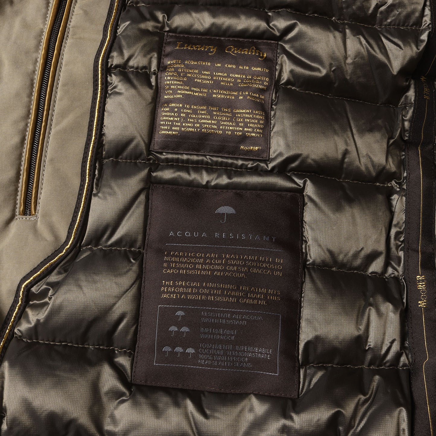 襟ボア フルジップ ミリタリー ダウンジャケット(IAGO-S1)