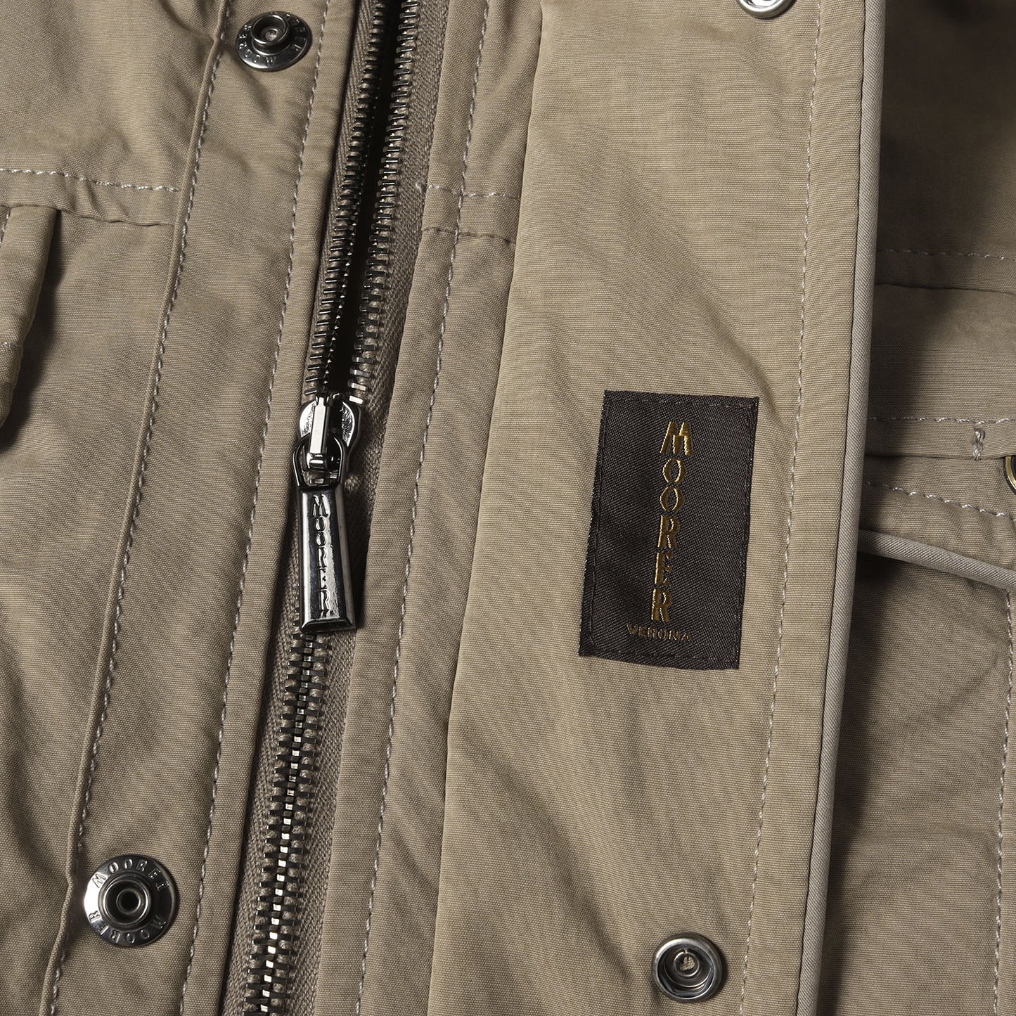 襟ボア フルジップ ミリタリー ダウンジャケット(IAGO-S1)