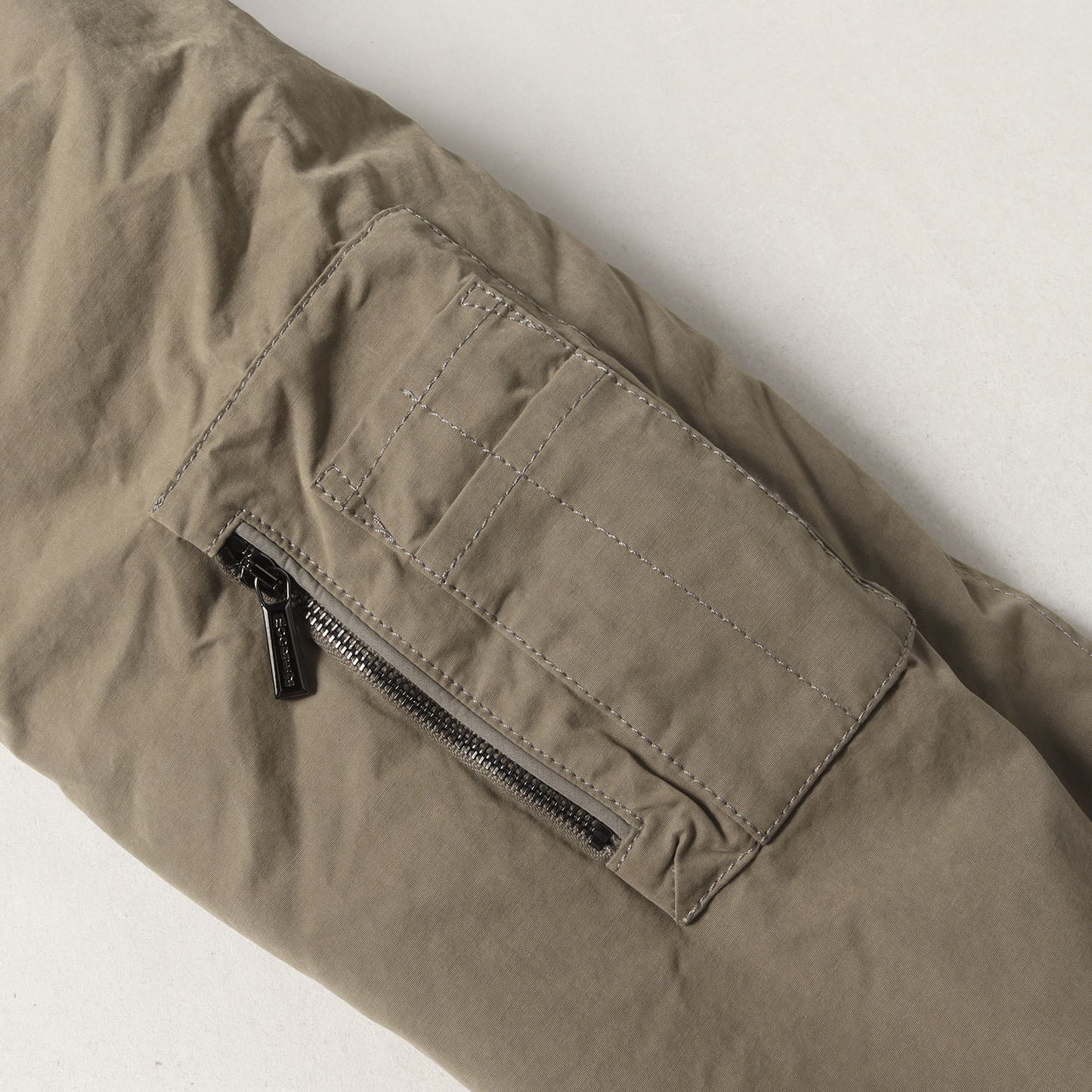 襟ボア フルジップ ミリタリー ダウンジャケット(IAGO-S1)