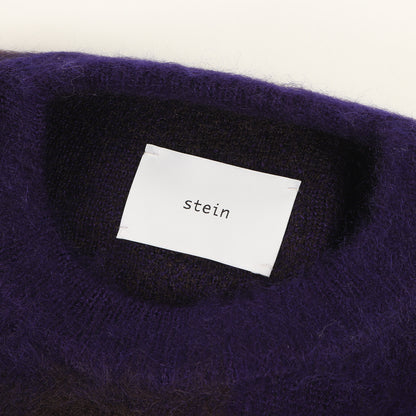 23AW ブロックチェック オーバーサイズ モヘヤニット セーター(COLOR COMBINATION MOHAIR LS)