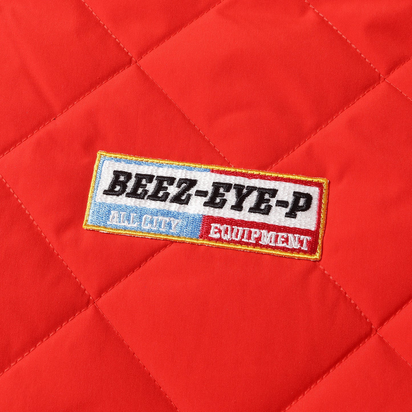 22SS ワッペン付き キルティング ジャケット(BEEZ-EYE-P ALL CITY EQUIPMENT QUILTING JACKET)
