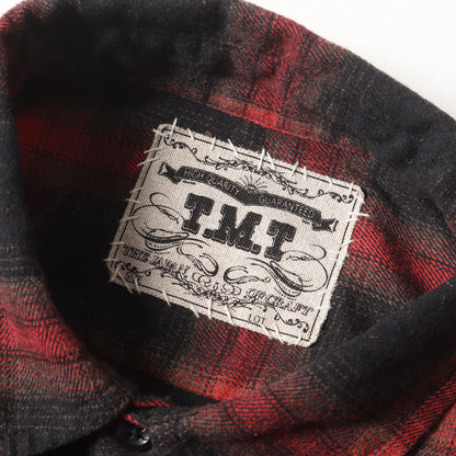 21SS オーバーサイズ オンブレチェック インサイドアウト チェックシャツ