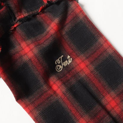 21SS オーバーサイズ オンブレチェック インサイドアウト チェックシャツ