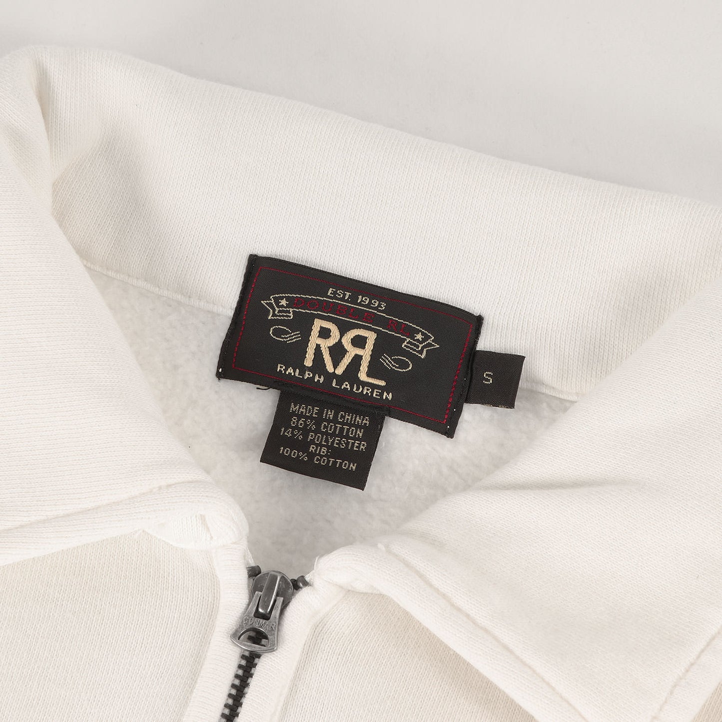 ミリタリープリント ハーフジップ 襟付き スウェット