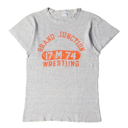 [雰囲気抜群] 70s バータグ 3段カレッジプリント Tシャツ / グランドジャンクション大学