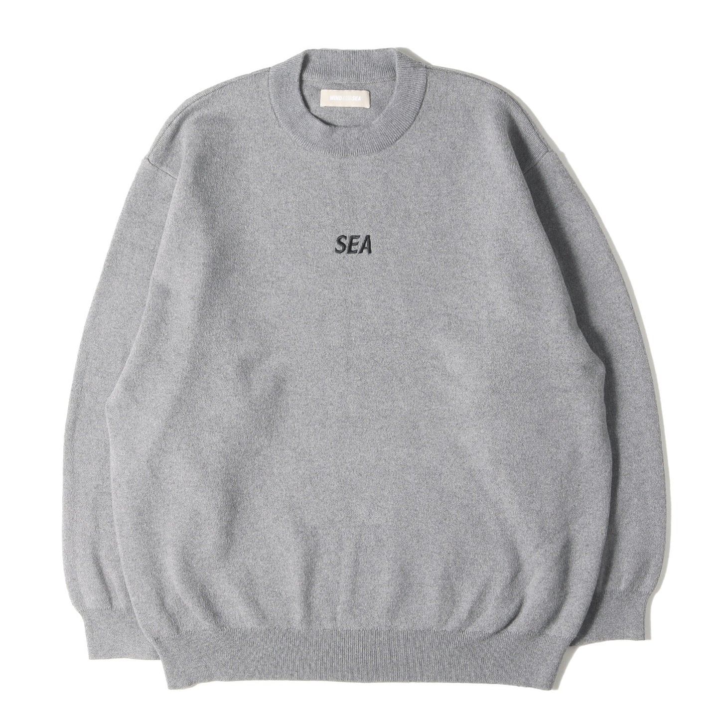 24AW ロゴ刺繍 コットン/カシミヤ/ウール ニット セーター