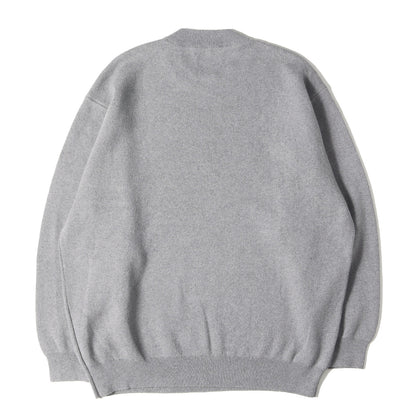 24AW ロゴ刺繍 コットン/カシミヤ/ウール ニット セーター