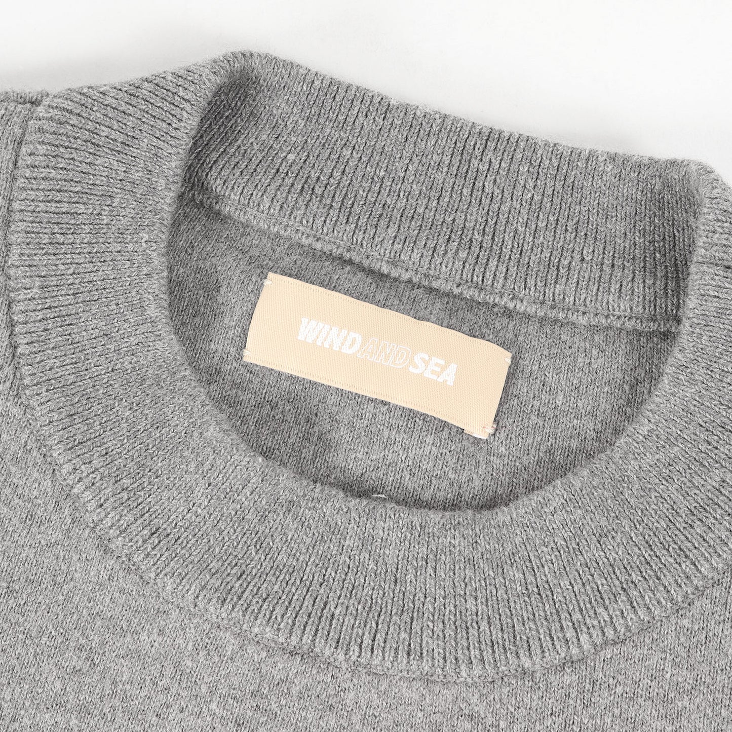 24AW ロゴ刺繍 コットン/カシミヤ/ウール ニット セーター