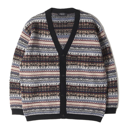 22AW フェアアイル ウールニット カーディガン(fair Isle knit cardigan)