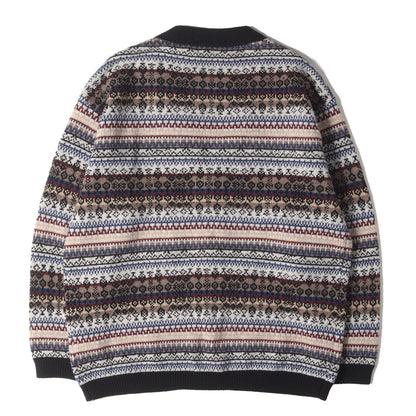 22AW フェアアイル ウールニット カーディガン(fair Isle knit cardigan)