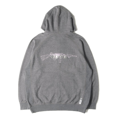 22AW ライフル グラフィック ジップ スウェットパーカー(ZIP HOODIE)