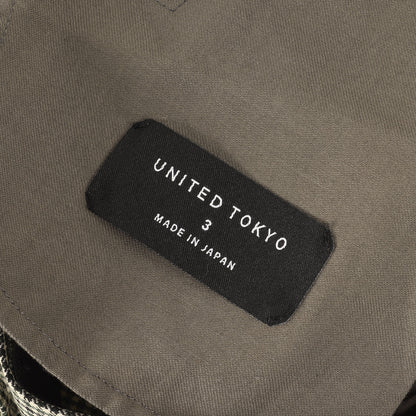 千鳥格子 ウール 1タック イージー スラックスパンツ