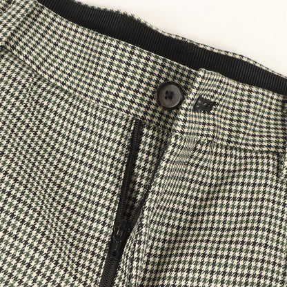 千鳥格子 ウール 1タック イージー スラックスパンツ