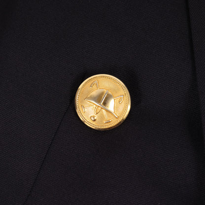 90s 金ボタン ダブルブレスト ブレザー / 紺ブレ テーラードジャケット