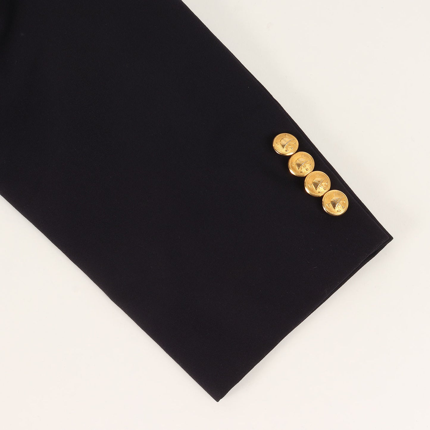 90s 金ボタン ダブルブレスト ブレザー / 紺ブレ テーラードジャケット