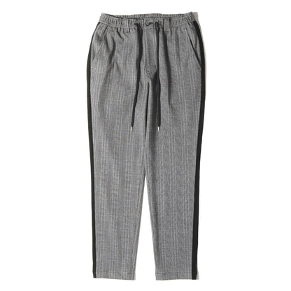 ベルベットライン グレンチェック ストレッチ イージーパンツ