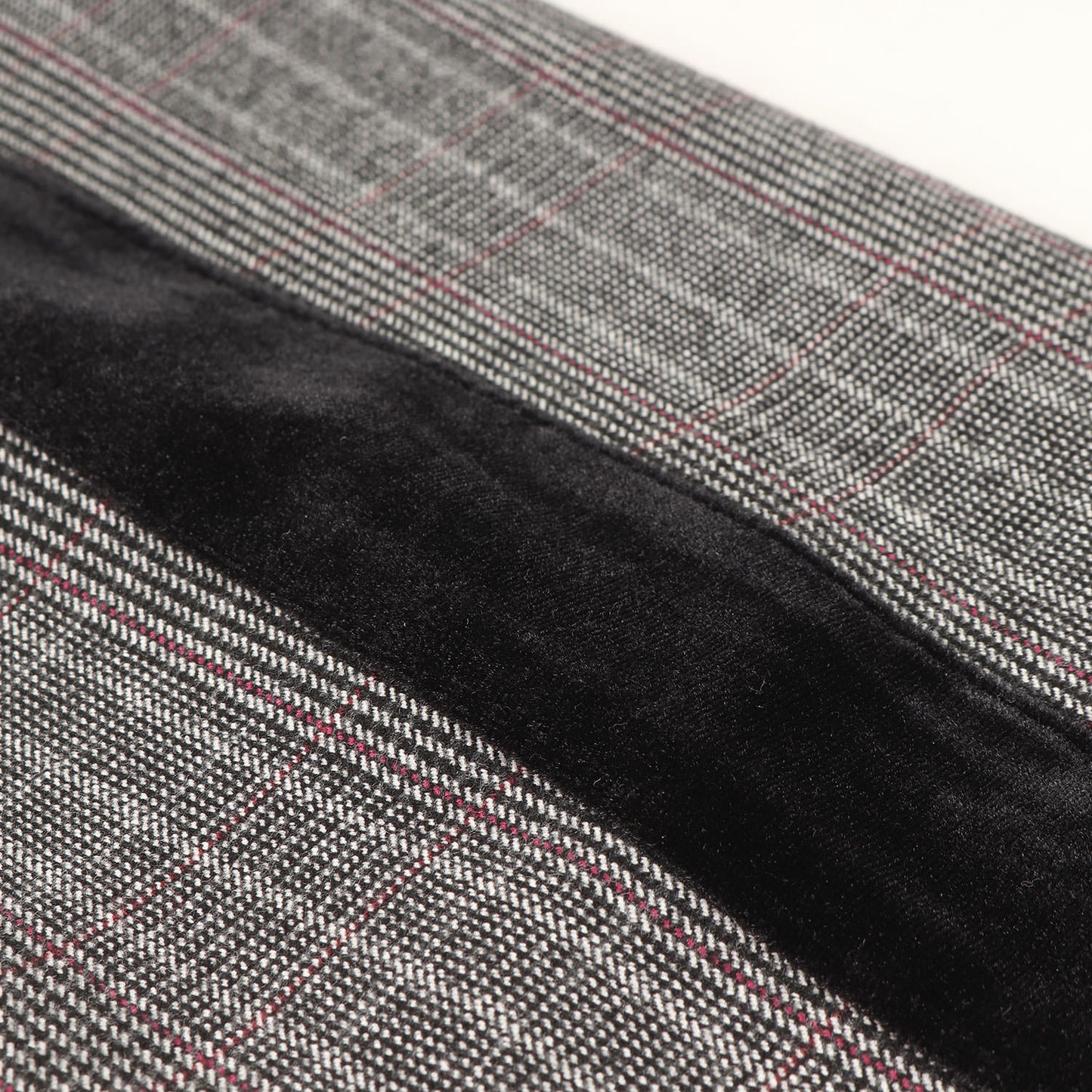 ベルベットライン グレンチェック ストレッチ イージーパンツ