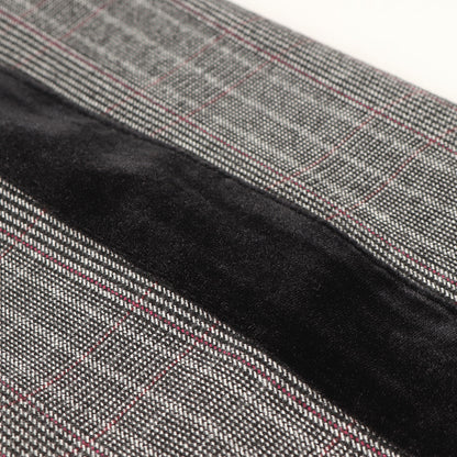 ベルベットライン グレンチェック ストレッチ イージーパンツ