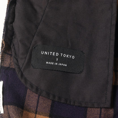 チェック ソフトフランネル ピンタック イージーパンツ