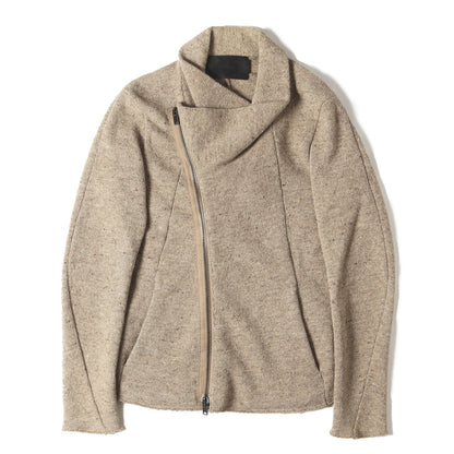 ニット ダブルライダースジャケット