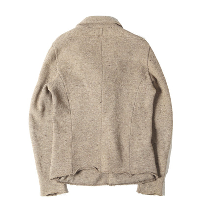 ニット ダブルライダースジャケット