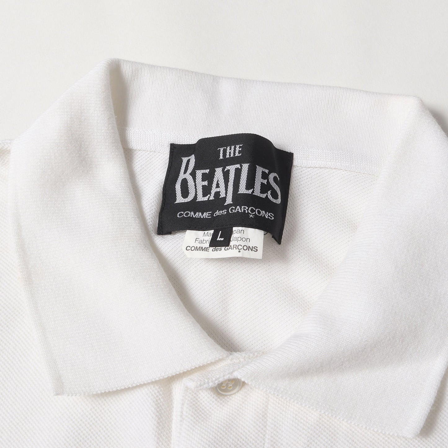 ×THE BEATLES リンゴワッペン 鹿の子ポロシャツ