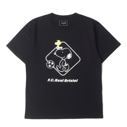 ×PEANUTS スヌーピー&ウッドストック Tシャツ(SNOOPY EMBLEM TEE )
