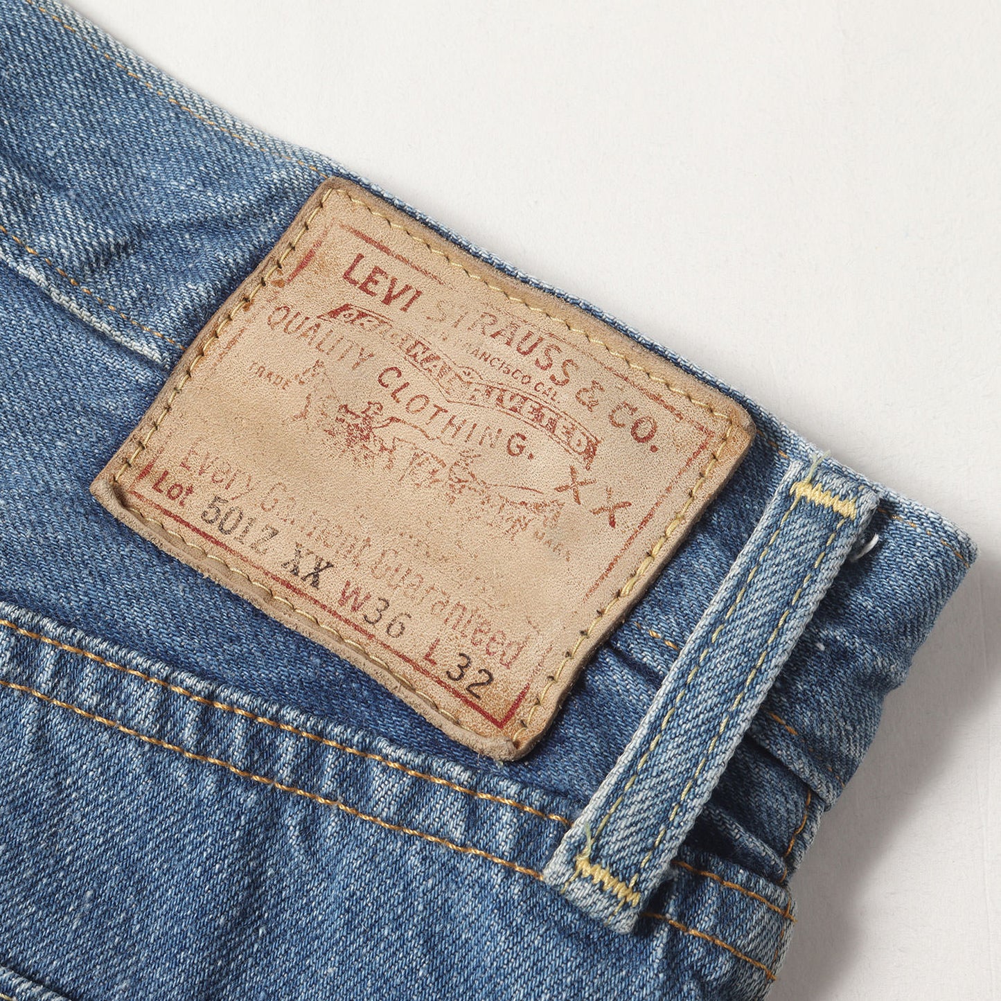 1954年復刻 501ZXX ヴィンテージ加工 デニムパンツ(50154-0075)