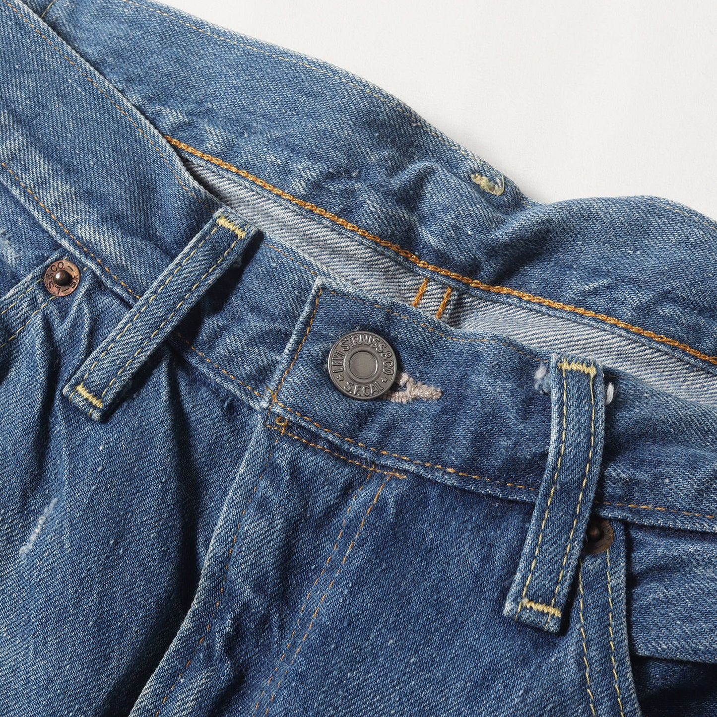 1954年復刻 501ZXX ヴィンテージ加工 デニムパンツ(50154-0075)