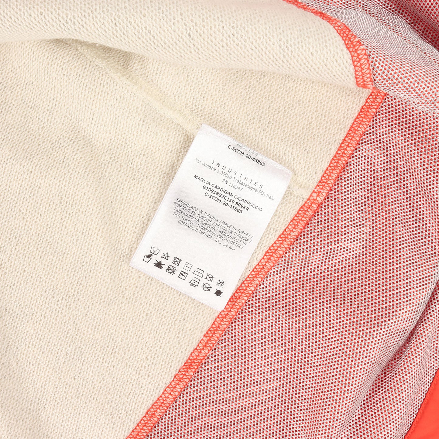 21SS 切替しデザイン フルジップ スウェットパーカー(MAGLIA CARDIGAN C/CAPPUCCIO)